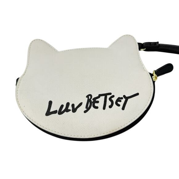 Luv Betsey By Betsey Johnson Leopard Print Cat Face Wristlet Bag Coin Purse 99 - Picture 2 of 10
